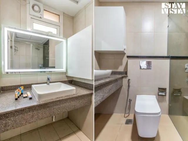 Photo 8 of 10 at Brickstone Villa by VEO, StayVista - 3BHK with Lake View & Shared Pool