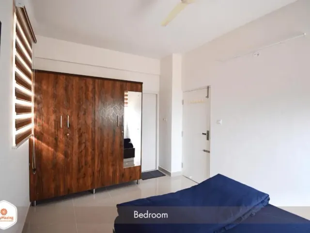 Photo 4 of 10 at StayMazing Manyata - Couple Friendly 1BHKs with Balcony -24Hrs Check in & out - Near Aster CMI, Airport & Manyata Hebbal