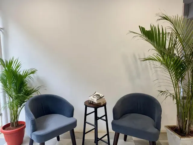 Photo 7 of 10 at Truelife Whitefield - Premium 1 BHK Apartments - Prime location - Easy access to Main Rd - Metro - ITPL - Fast WiFi - Kitchen - Smart TV - Power backup - Park - Garden views